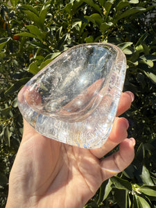 Clear Quartz Offering Bowl,Crystal Quartz Altar Bowl,Crystal Tray,B79