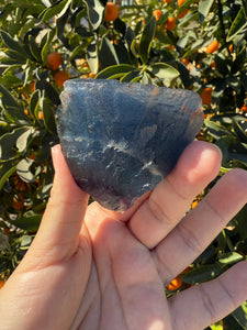 Raw Blue Fluorite Stone,153.2g