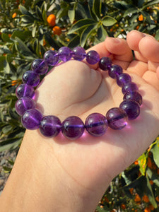 Uruguayan Amethyst Bracelet,Natural Amethyst Bracelet