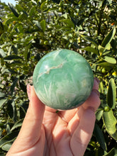 Load image into Gallery viewer, Natural Feather Fluorite Sphere,Snowflake Quartz Crystal Fluorite Ball,A215
