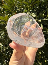 Load image into Gallery viewer, Clear Quartz Offering Bowl,Crystal Quartz Altar Bowl,Crystal Tray,B84
