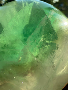 Natural Green Fluorite sphere