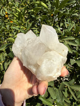 Load image into Gallery viewer, Large Raw Quartz Crystal Cluster with Intersecting Points
