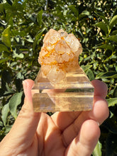 Load image into Gallery viewer, Lotus Quartz Cluster, Madagascar Flower Quartz Cluster, Candle Quartz,A190

