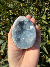 Load image into Gallery viewer, Celestite Geode Egg,Raw Celestine for Calming Energy,A285
