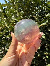 Load image into Gallery viewer, High Quality Candy Fluorite Sphere, Stunning Rainbow Fluorite Ball,A111
