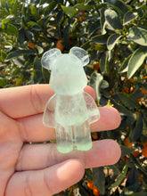 Load image into Gallery viewer, Natural Green Candy Fluorite Bear Carving,Fluorite Stand Bear
