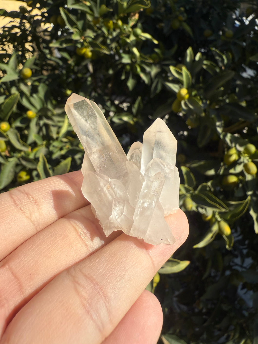 Small Natural Crystal Cluster with Unique Textures