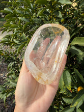 Load image into Gallery viewer, Clear Quartz Offering Bowl,Crystal Quartz Altar Bowl,Crystal Tray,B124
