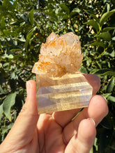 Load image into Gallery viewer, Lotus Quartz Cluster, Madagascar Flower Quartz Cluster, Candle Quartz,A190
