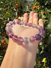 Load image into Gallery viewer, High Quality Fluorite Bracelet - Heart, Throat, Third-Eye, and Crown Chakra
