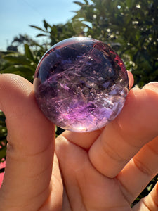 Top quality Chevron Amethyst Sphere,Amethyst Crystal Ball,Davis Effect, A69