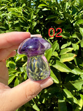 Load image into Gallery viewer, Resin small cute Amethyst mushroom
