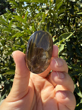 Load image into Gallery viewer, Natural Brazil Smoky Quartz Palm Stone / Meditation Palm Stones,A154
