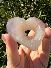 Load image into Gallery viewer, Druzy Agate Heart Stand Included - Agate - Agate Crystal - Crystal Heart,A201
