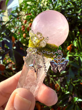 Load image into Gallery viewer, Natural Clear Quartz Sceptre,Rose Quartz Crystal,Crystal Sceptre,Crystal Wand
