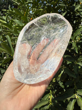 Load image into Gallery viewer, Large Clear Quartz Offering Bowl,Crystal Quartz Altar Bowl,Crystal Tray,B46
