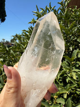 Load image into Gallery viewer, Large Natural Clear Quartz Crystal Point, Raw White Quartz Tower, A86
