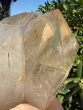 Load image into Gallery viewer, 1.59kg Clear Quartz with Green Phantom Inclusions, Partial Polished Faces
