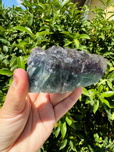 Raw stone Purple Green Cubic Fluorite,Mineral Specimen