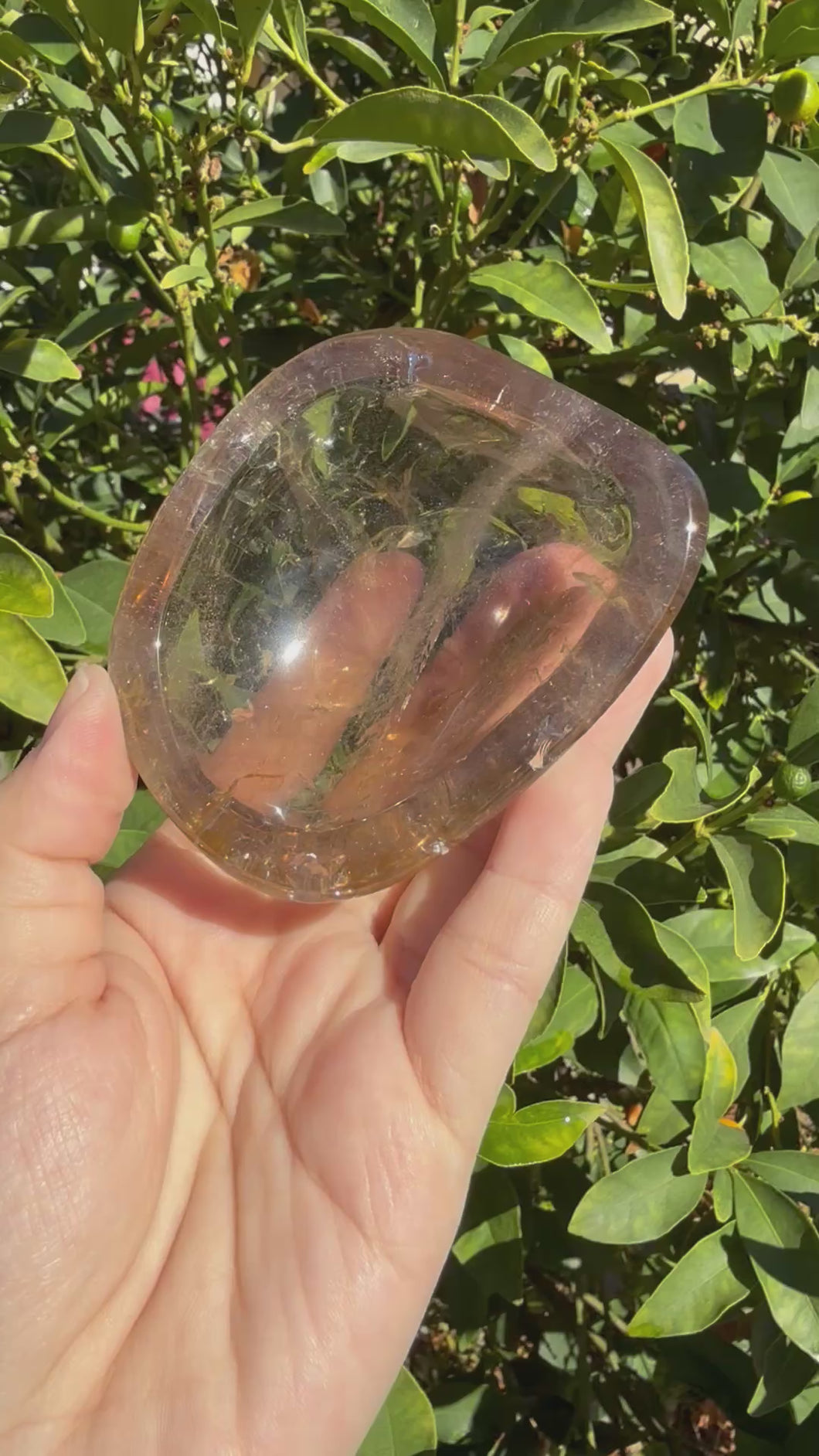 Small Smoky Quartz Offering Bowl,Crystal Quartz Altar Bowl,Crystal Tray,B105