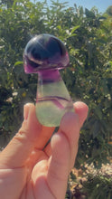 Load and play video in Gallery viewer, Dark Purple Green Fluorite Mushroom
