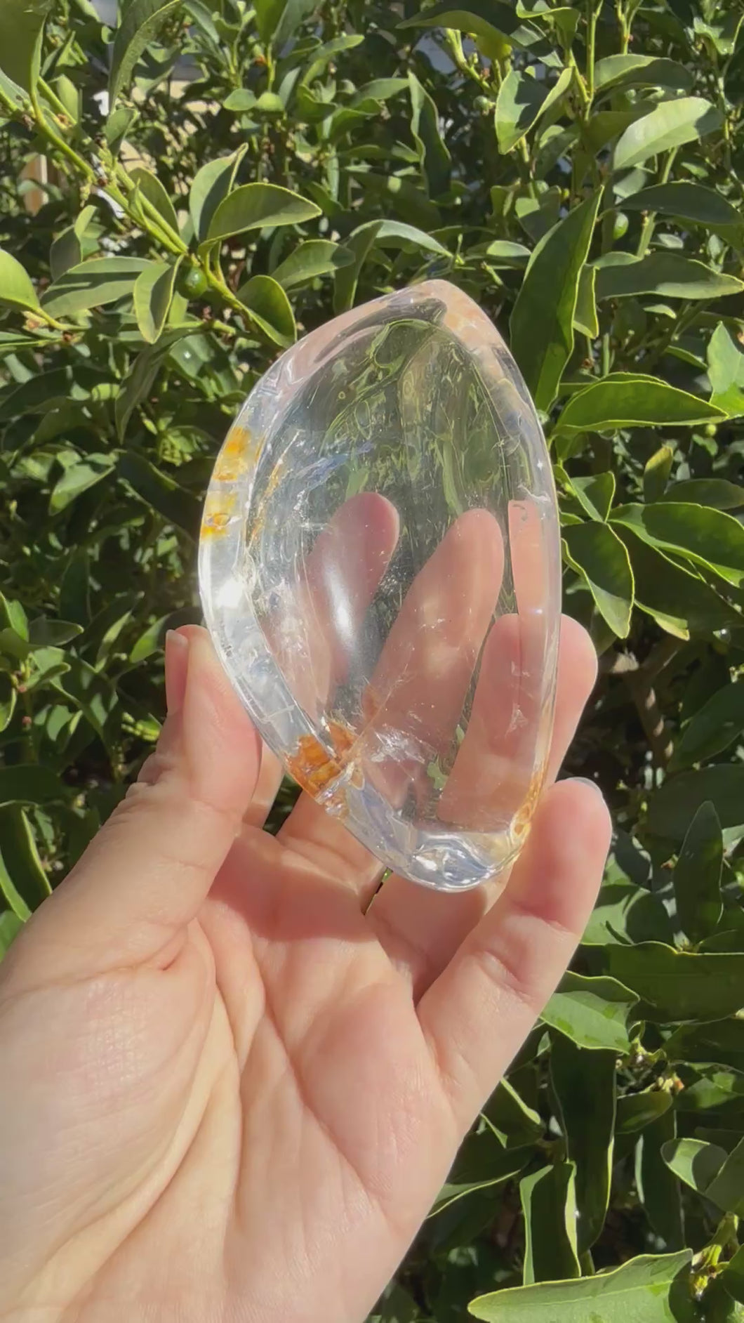 Mini Clear Quartz Offering Bowl,Crystal Quartz Altar Bowl,Crystal Tray,B103