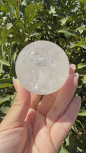 Load and play video in Gallery viewer, Great Deal!Clear Quartz Crystal Sphere,A125

