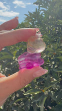 Load and play video in Gallery viewer, Natural Rainbow Candy Fluorite Unicorn, Fluorite Unicorn
