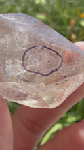 Load and play video in Gallery viewer, Natural Enhydro Quartz w/ Moving Bubble &amp;/or Carbon/Black Inclusions,A446
