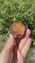 Load and play video in Gallery viewer, Garden Quartz Crystal Sphere,Natural Lodolite Included Healing Crystal Ball,A328
