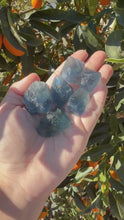 Load and play video in Gallery viewer, 6pcs Fluorite Crystal Rough Bulk,High Quality Blue Fluorite
