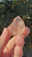 Load and play video in Gallery viewer, Red Mud Skeletal Quartz Crystal Point ,Red Mud Quartz,#974
