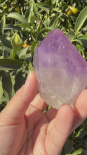 Load and play video in Gallery viewer, Raw Natural Amethyst Point from Brazil
