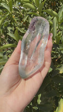Load and play video in Gallery viewer, Small Garden Quartz Offering Bowl,Crystal Quartz Altar Bowl,Crystal Tray,B92
