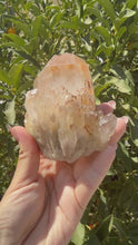 Load and play video in Gallery viewer, Natural Pineapple Quartz Cluster, Madagascar Candle Quartz, A94
