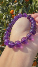 Load and play video in Gallery viewer, Uruguayan Amethyst Bracelet,Natural Amethyst Bracelet
