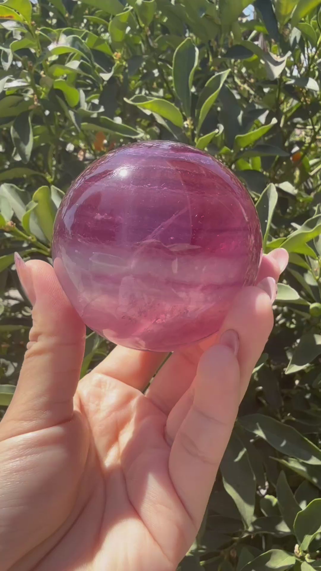 Rainbow Candy Fluorite Sphere, Stunning Rainbow Fluorite Ball,A114
