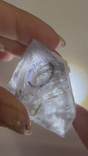 Load and play video in Gallery viewer, Natural Enhydro Quartz Crystal with Moving Water Bubble,A130

