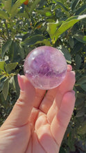 Load and play video in Gallery viewer, Natural Phantom Amethyst Crystal Sphere
