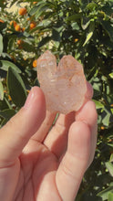 Load and play video in Gallery viewer, Red Mud Skeletal Quartz Crystal Point ,Red Mud Quartz,#990
