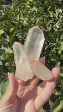 Load and play video in Gallery viewer, Clear Quartz Crystal Cluster,Natural Mineral Specimen,Raw Cluster,A244
