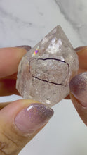 Load and play video in Gallery viewer, High Luster Enhydro Quartz w/ Moving Bubble &amp;/or Carbon/Black Inclusions,A490

