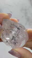 Load and play video in Gallery viewer, High Luster Enhydro Quartz w/ Moving Bubble &amp;/or Carbon/Black Inclusions,A500
