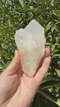 Load and play video in Gallery viewer, Large Natural Clear Quartz Crystal Point, Raw White Quartz Tower, A87
