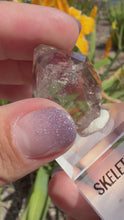 Load and play video in Gallery viewer, Natural Namibia Skeletal Enhydro Quartz Mineral Specimen w/ Moving Bubble,A479
