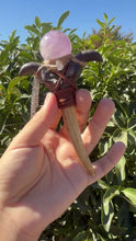 Load and play video in Gallery viewer, Handcrafted Amethyst Crystal Wand with Antler and Horn Design
