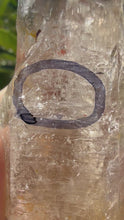Load and play video in Gallery viewer, Trigonic Enhydro Quartz from Madagascar,Crystal Point with Water Inclusion,A100
