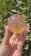 Load and play video in Gallery viewer, High Quality Candy Fluorite Sphere, Stunning Rainbow Fluorite Ball,A110
