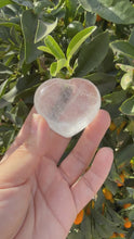 Load and play video in Gallery viewer, Clear Quartz Puff Heart Carving
